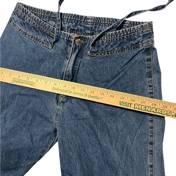 Vintage Americana Blues Wide Leg Drawstring Jeans - Picture 5 of 9